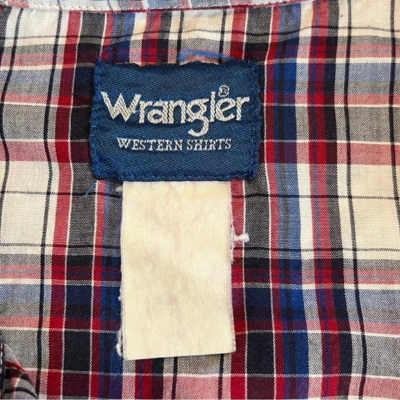 Vtg Wrangler Western Pearl Snap Shirt - Picture 3 of 15
